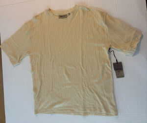 NWT Men's Amongst Others M Short Sleeve Crew Neck T-Shirt Egg Shell Textured $48